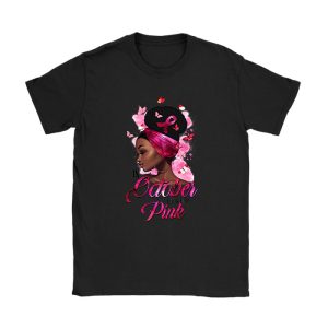 Breast Cancer In October We Wear Pink African American Women T-Shirt