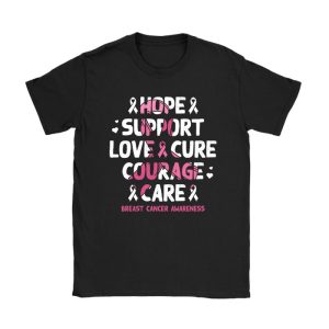 Breast Cancer Support Pink Ribbon Breast Cancer Awareness T-Shirt