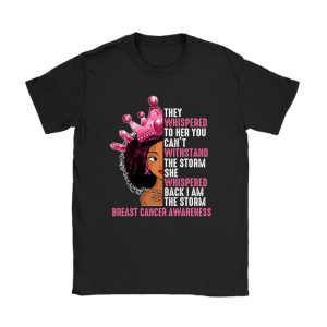 I'm The Storm Black Women Breast Cancer Survivor Pink Ribbon T-Shirt