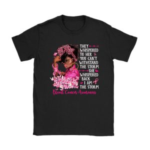 I'm The Storm Black Women Breast Cancer Survivor Pink Ribbon T-Shirt