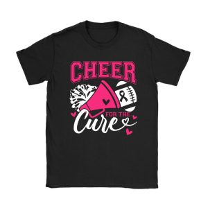 Support Pink Out Cheer For A Cures Breast Cancer Month Funny T-Shirt