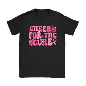 Support Pink Out Cheer For A Cures Breast Cancer Month Funny T-Shirt