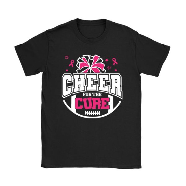 Support Pink Out Cheer For A Cures Breast Cancer Month Funny T-Shirt